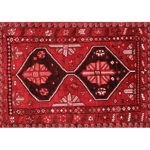Ahgly Company Indoor Rectangle Persian Red Traditional Area Rugs, 4' x 6'