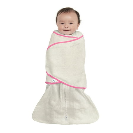 UPC: 0818771047694 | Halo oatmeal/pink ideal temp Sleepsack Swaddle -NB