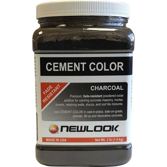 New Look Couleur Ciment 3 lb. Charbon Résistant à la Décoloration Couleur Ciment
