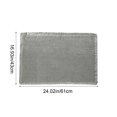 thumbnail image 3 of Alfombra absorbente para piso de baño | Alfombra de baño engrosada antideslizante | Superficie de terciopelo mullido | Tapete suave y lavable para entrada de puerta | Color sólido | 24x17 pulgadas, 3 of 5