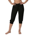 thumbnail image 1 of Stylish Solid Color Everyday Capri Shorts for Women Comfortable Athletic Leisure Wear with Modern and Versatile Design, 1 of 5