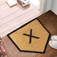 thumbnail image 1 of ViLaViDeca Special Shaped Fun Blessing 26 Letter Surname Non Slip Entry Door Mat Absorbent Bathroom Kitchen Fun Floor Mat, 1 of 6