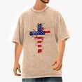 thumbnail image 2 of Tnhcen Men's USA Flag Graphic 4th of July Tee Summer Novelty Soft Fabric Patriotic Short Sleeve Top S-2XL, 2 of 5