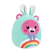Squishmallows Official 8 inch Care Bears - Cheer Bear in Bunny Suit - Childs Ultra Soft Plush Toy