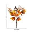 thumbnail image 6 of Fall Artificial Pumpkin & Maple Leaf Floral Bouquet Fall Home Decor And Holiday Decorations Artificial Thanksgiving Table Faux Autumn Floral Arrangements for Home Decor Housewarming Gift, 6 of 6