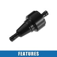 thumbnail image 6 of Unique Bargains Universal Gas Inline Fuel Filter 6mm OD Gasoline Filter for Bike ATV UTV Motorbike Black, 6 of 6