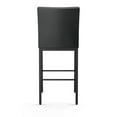 thumbnail image 4 of Amisco Perry Plus 26 In. Counter Stool - Black Faux Leather / Black Metal, 4 of 9