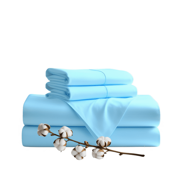 TOP SELL 100 % Cotton Luxury Sheet Sets 4 Pieces 600 Thread Count set includes Fitted sheet (all round elastic) Flat sheet and two Pillowcases (envelope closer)