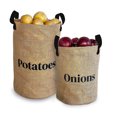 thumbnail image 2 of Moyic Bolsa de almacenamiento de tela de yute marrón transpirable y respetuosa con el medio ambiente - Cuerpo pequeño de gran capacidad Organizadores de utensilios de cocina, 2 of 6