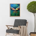 thumbnail image 2 of Dragonfly Wings Colourful Oil Modern Art Print Framed Poster Wall Decor 12x16 inch, 2 of 5