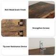 thumbnail image 6 of IRONCK 5-Shelf Bookcase, Set of 2 Free Standing Wood Bookshelf for Home Office, Brown, 6 of 6