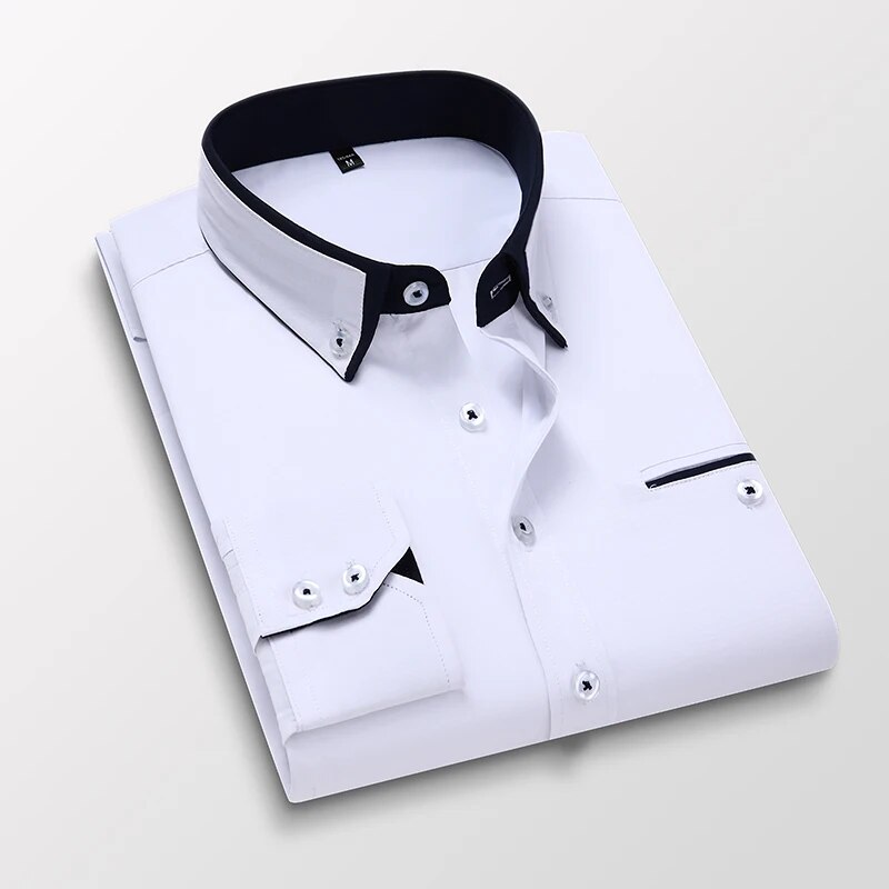 8XL 7XL Hot! Men's Summer Casual Cotton Long-Sleeved Shirts/Male Slim ...