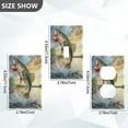 thumbnail image 4 of Switch Panel Switch Decoration 2.76x4.53x0.28 Inches Unused Outlet Cover Switch Plate Wall Plates Living Room Kitchen Bedroom Study Switches Big Golden Fish, 4 of 8