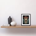 thumbnail image 2 of Old School USA Tattoo Ink Body Art Skull Crown Rockabilly Americana 50s Artwork Framed Wall Art Print 9X7 Inch, 2 of 5
