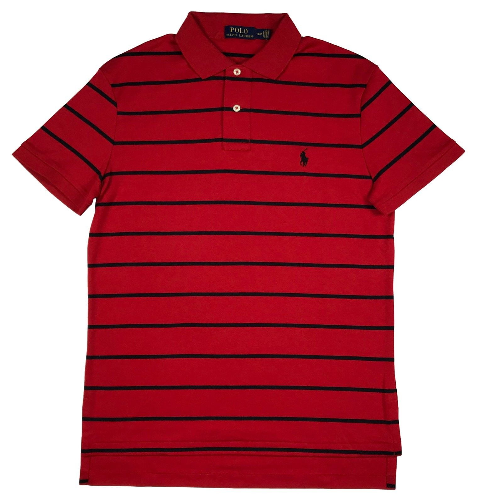 black and red ralph lauren polo shirt