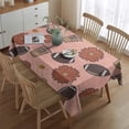thumbnail image 2 of Pink Football and Drinks Pattern Rectangle Tablecloth 60"x84",Waterproof Polyester Rectangle Table Cloth, Wipeable Spillproof Polyester Tablecloth for Dining, Camping, Indoor and Outdoor, 2 of 5