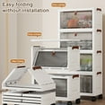thumbnail image 6 of golytefs 4 Layers Foldable Storage Cabinet with Doors & Wheels Stackable Storage Bins, 6 of 9