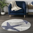 thumbnail image 1 of nuLOOM Thomas Paul Tapis de Surface pour Étoiles de Mer, 6' Rond, Gris, 1 of 5