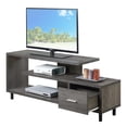 thumbnail image 3 of Pemberly Row Modern Wood TV Stand for TVs up to 60" in Weathered Gray, 3 of 7