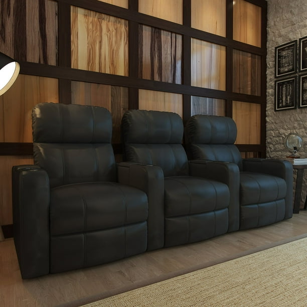 Octane Turbo XL700 3 Seater Bonded Leather Home Theater Seating