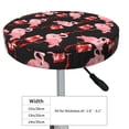 thumbnail image 4 of Balery New Year Flamingo Fundas de asiento para taburete de bar redondo de tela de terciopelo ajustables que protegen de arañazos y manchas para sillas de 14 a 17 pulgadas.-12 inch, 4 of 7