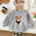 thumbnail image 2 of 12-24Months Toddler Girls Crewneck Sweatshirt Bear Applique, 2 of 9