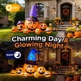thumbnail image 4 of 8.7ft Long Halloween Inflatable Pumpkin Decoration with Built-in LED Lights, Large Outdoor Blow-Up Yard Decor for Lawn, Garden, Porch, Haunted House and Halloween Party, 4 of 9