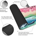 thumbnail image 4 of Japanese Wave Cherry Blossom Gaming Mouse Pad XL, Large Non Slip Rubber Mousepad, Stitched Edges Desk Pad, Long Extended Mice Pad,31.5'''' X 11.8'''', 4 of 6
