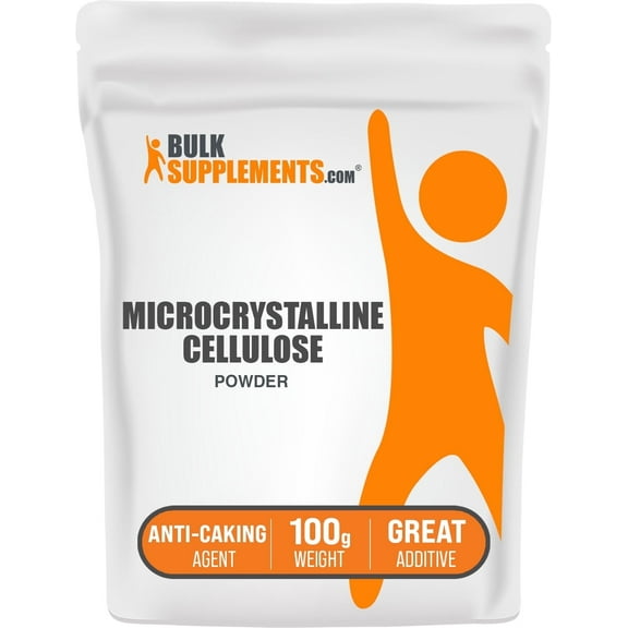 BulkSupplements Microcrystalline Cellulose Powder - MCC Powder, Gluten Free - 100 Grams (3.5 oz)