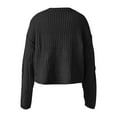 thumbnail image 5 of Sweaters for Women 2025 Fall Winter Oversized Long Sleeve Cropped Knit Jumper Top Womens Pullover Sweaters, 5 of 6