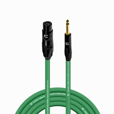 Coluber Cable - 3-Pin XLR Female to 1/4 TS Male 3-Pin Microphone Connector