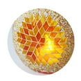 thumbnail image 4 of Mosaic Glass Oil Burner Candle Holder Wax Melt Aromatherapy Essential Oil Diffuser Home Decor Orange, 4 of 7