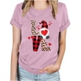 thumbnail image 4 of TrendVibe365 Valentines Shirts for Women Love Heart Graphic Gnomes Casual Shirts Short Sleeve Holiday Gifts Shirts Crew Neck Pullovers 2024 Tees Fashion Blouse Clothes, 4 of 4
