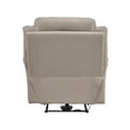 thumbnail image 3 of Conia Power Reclining Chair-Soft Latte Beige Leather-USB Charger, 3 of 5