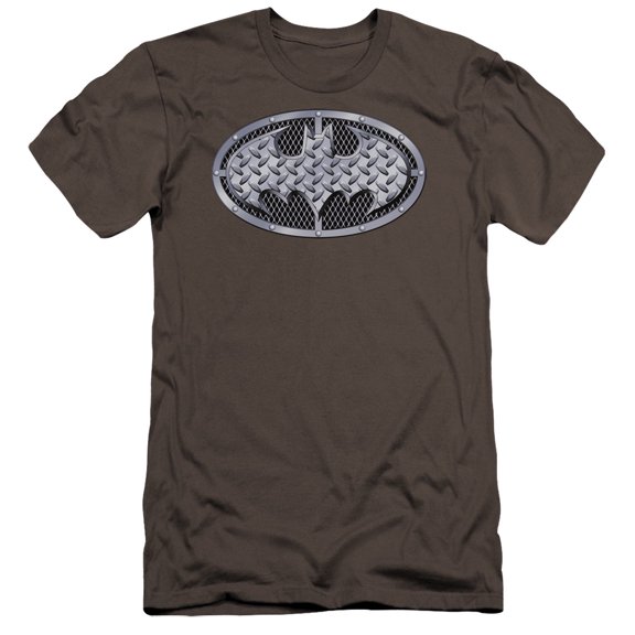 Batman - Steel Mesh Shield - Premium Slim Fit Short Sleeve Shirt - Small