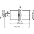 thumbnail image 2 of Inductive Proximity Sensor IME30-10BNSZW2S 1041008, 10mm Sensing Range, NPN Output, Compact Design, 2 of 3