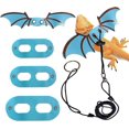 thumbnail image 1 of ORUYROP Lizards Leash Bearded Dragon Adjustable Small Reptile Animals Harness 3 Size Soft Leather Harness Lizards Leash with Wing for Small Medium and Large Reptile Animals (Blue), 1 of 7