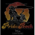 thumbnail image 2 of Boy's Lion King Retro Pride Rock Line Art  Graphic Tee Black X Small, 2 of 5