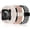 Starlight Rose Pink/Black White/Leopard, variant on Wearlizer 3 Pack Magnetic Stretchy Band Compatible with Apple Watch Bands 38/40/41/42/44/45/46/49mm, Nylon Braided Elastic Sport Loop Strap for iWatch Series 11/10/9/8/7/6/5/4/SE/Ultra