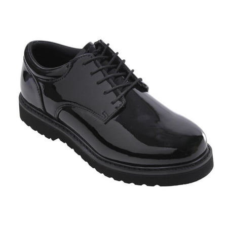 Rothco 5250 Men's Black High-Gloss Uniform Oxford Shoe w/Work