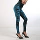 thumbnail image 5 of Leggings de mezclilla de imitación para mujer, pantalones hasta los tobillos y la cadera, multicolor, 5 of 6