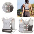 thumbnail image 2 of Hydration Backpack Large Capacity Ultralight Storage Knapsack Breathable Mountaineering Vest Bag Camping Sports Backpack (Grey), 2 of 13