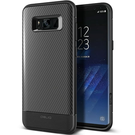 OBLIQ Flex Pro Galaxy S8 Plus Case with Slim Durable and Shock Protection for Samsung Galaxy S8 Plus (2017) (Carbon (Best Color Case For Black Phone)