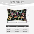 thumbnail image 6 of Naloa Bright Mushrooms Pillowcase, Throw Pillowcase, Wrinkle-Free, Stain-Resistant with Hidden Zipper for Bedroom Sofa - 16"x24", 6 of 9