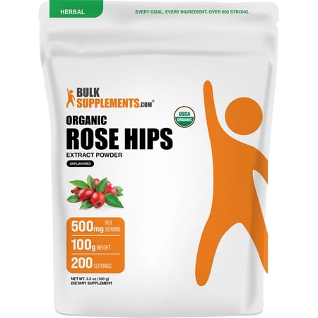 BulkSupplements Organic Rosehip Extract Powder - 100 Grams (3.5 oz)