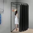 thumbnail image 2 of Wildnix Portable Fitting Room with Curtain, Freestanding Design, Modern Iron Frame, Easy Setup, Privacy Protection for Clothing Stores and Homes, 2 of 6