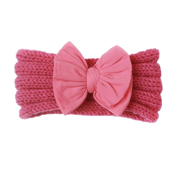 Ketyyh-chn99 Kids Girl Baby Headband Flower Bow Hair Band Accessories Hot Pink