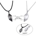 thumbnail image 3 of Matching Heart Pendant Necklaces for Couples - Personalized Couples Gifts for Girlfriend Boyfriend Wife Husband Valentine’s Day Gifts, 3 of 5