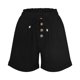 thumbnail image 4 of Pantalones Cortos de Piernas Anchas para Mujeres Lino de Color Sólido, Cintura Elástica Cómoda Longitud Regular, 4 of 7