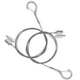 thumbnail image 4 of unbranded  2 Pcs Picture Heavy Hanging Wire Cable Drywall Hanger Coat Hangers Silver, 4 of 8